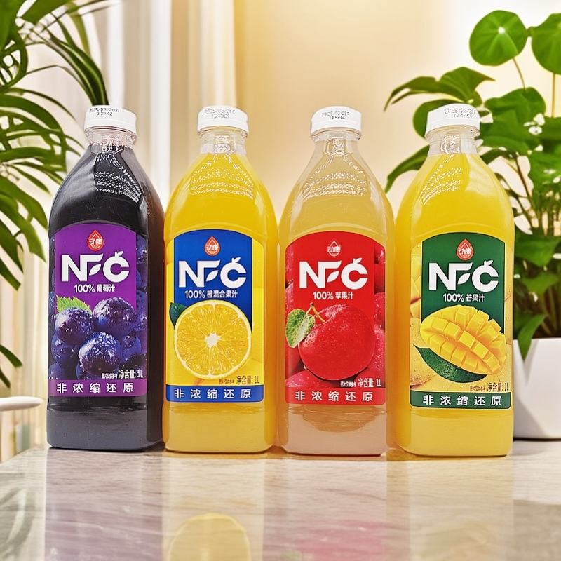 【整箱8瓶】动康NFC100%纯果汁1L大瓶苹果葡萄橙混合果汁饮料,咖啡/麦片/冲饮,纯果蔬汁/纯果汁,淘宝优惠券,粉丝福利购,淘宝优惠卷
