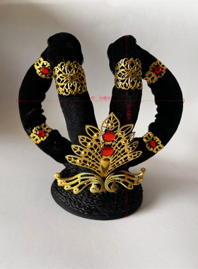 飞天反弹琵琶舞蹈头饰发包一体乐鼓汉服古典敦煌舞云之川吉祥天女