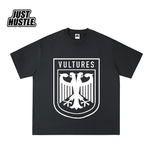 KANYE 侃爷同款 VULTURES 试听会 秃鹫2短袖T恤 美式嘻哈重磅纯棉