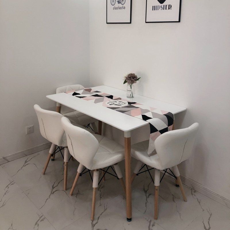 ins网红北欧实木小户型桌子餐桌椅组合咖啡奶茶甜品店4人伊姆斯桌|ruв категории жилой мебели, Таблица класса, обеденный стол - от Buy2taobao.com для оказания профессиональной услуги покупки агента Taobao