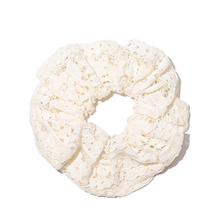 蕾丝镂空碎花大肠发圈气质高级感扎头发马尾发绳法式橡皮筋发饰女