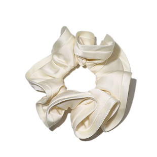 木耳边花苞缎面大肠发圈高级感气质头绳法式复古橡皮筋扎头发头花