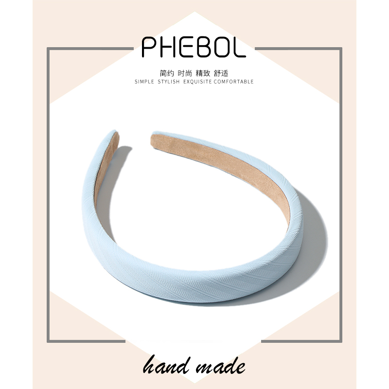 糖果色海绵网红百搭风外出发箍