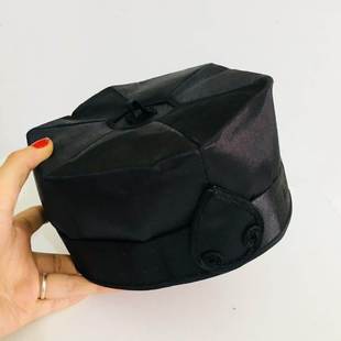 新款正一高功帽网眼帽庄子巾道士六角帽道家法器法师帽子道巾道帽
