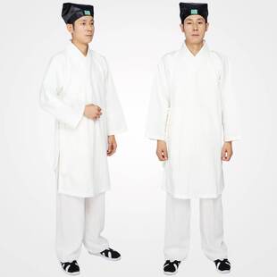 新款传统道袍秋冬道服男装道袍冬季棉服外套衣女装中式道士服装男