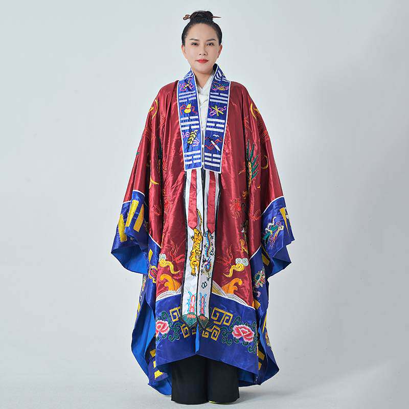 新款道家全套用品道士穿的崂山茅山天师府衣服高功三清长袍服装
