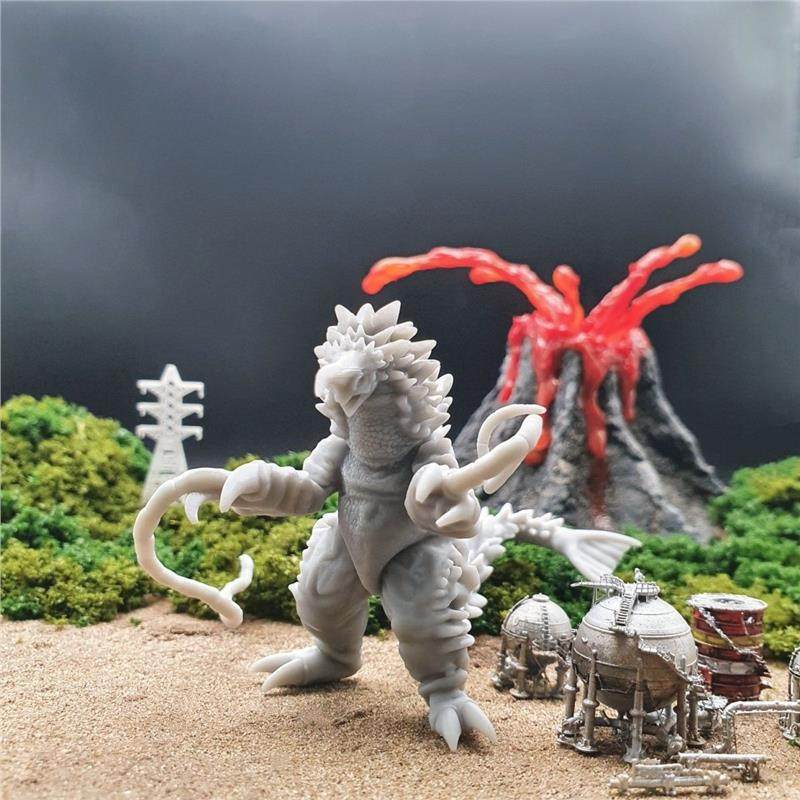 潮玩DIY手工 迪迦奥特曼名鉴怪兽地嘎1/64人偶模型手办场景