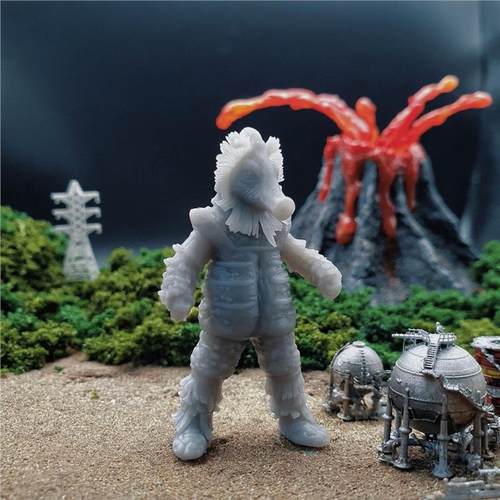 潮玩DIY手工 杰克奥特曼明鉴怪兽米斯泰拉星人 善 1/43模手办场景