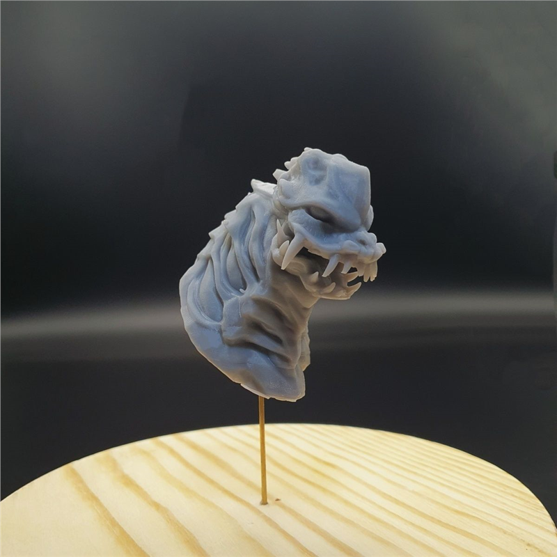 潮玩DIY手工 怪兽头雕系列雷德王公1/43人偶模型手办场景白模