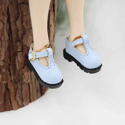 az丽佳平底鞋OB22OB24小布娃娃纯色日字扣小皮鞋鞋子娃鞋ICYDBS