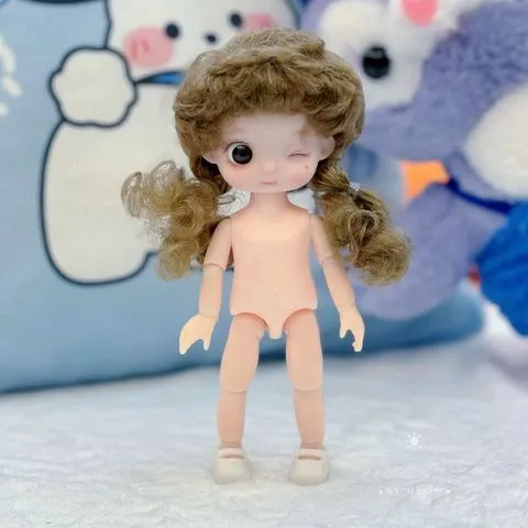 玩具13练小娃娃裸娃换装女孩素体bjd装16-17关节可爱厘米改妆8分