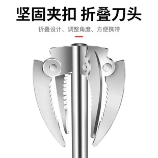 拉钓鱼锚刀捞草用梦达器抓钩抓草钩野钓除草神器割草刀除水草锚钩