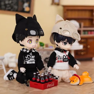 分休闲点卫衣小闹OB11BJD娃娃配饰12可穿娃娃现货素体GCS套装