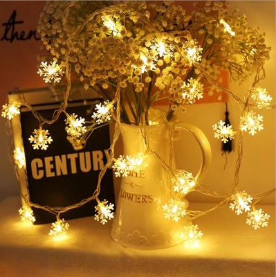 圣诞树装饰灯串雪花灯星星