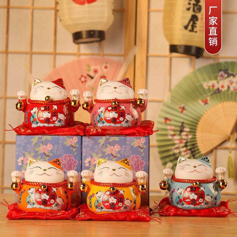 高品质4.5寸小号陶瓷存钱罐储钱罐摆件公司活动促销赠品商务礼品