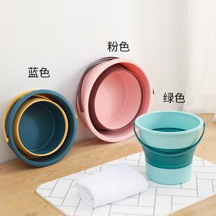 大小号家用储水车载洗车桶塑料户外钓鱼加厚 高品质折叠水桶便携式