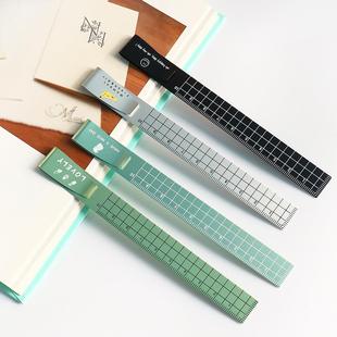 高品质扁皮尺万能锥度尺子弹弓扁皮筋裁切尺有架无架任意锥度扁皮