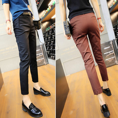 西装裤女九分夏季薄款2025新款休闲裤八分高腰修身职业小脚西裤子