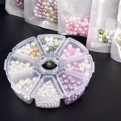 Transparent Jewelry Box Organizer Plastic Storage Case Conta