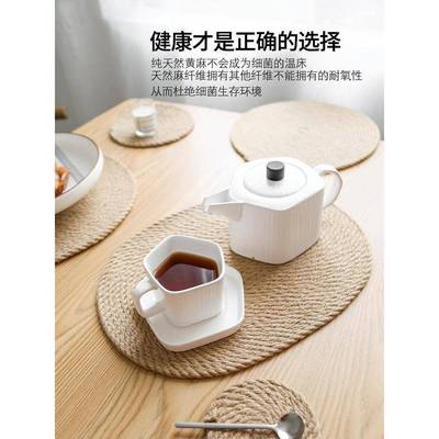 PVC placemat hibiscus flower table mat non-slip insulation