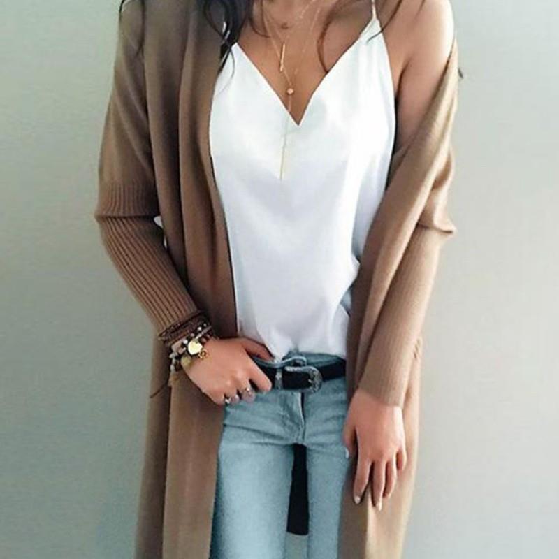 新款长款开衫毛衣女cardigan sweater women ЖWNXен свит