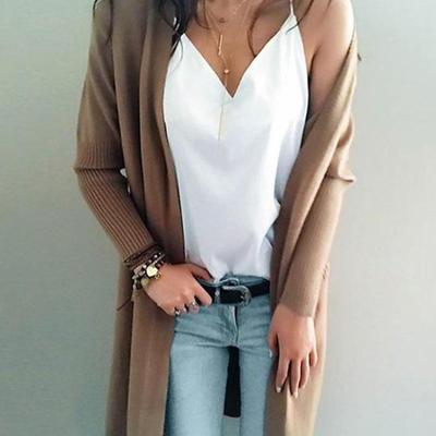 新款长款开衫毛衣女cardigan sweater women ЖWNXен свит