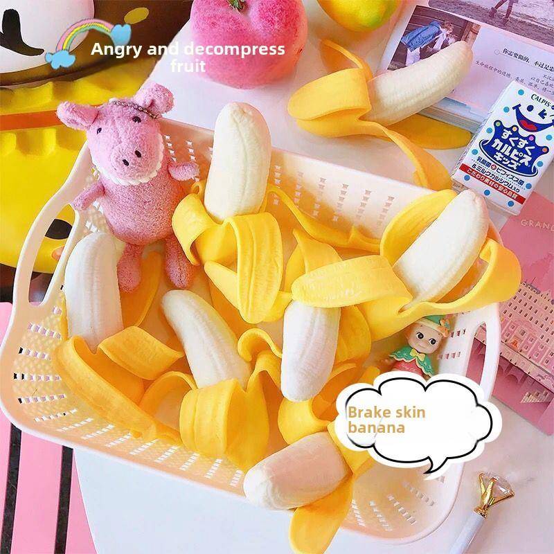 Squshy Peelng Banana Slcone vent Toy squeeze发泄香蕉k2rT23ql