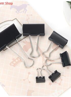 Printed Metal Binder Clips Paper Clip Clamp Office School Bi