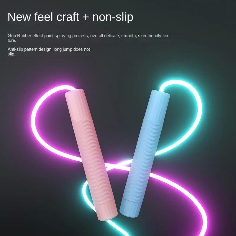 Glowing Skipping Rope for Kids Adjustable LED Night Glow Jum