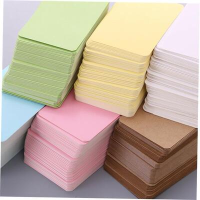 100pcs Blank Kraft paper Business Cards Word Card Message 1