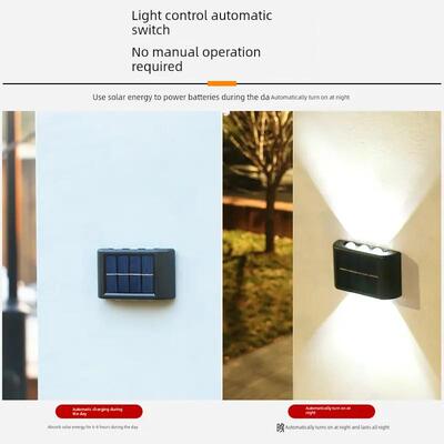 Solar courtyard lights balcony decor emitting light up down