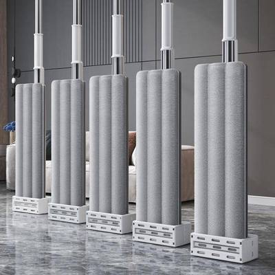 Mop Floor Cleaning System Flat Mop Mop Pads Wet Dust Mopping