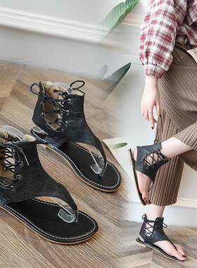 Size 42 43 Flats Fashion Women Sandals Summer Casual Shoes