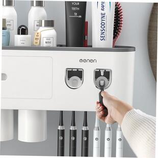 bathroom holder shelf rack shower caddy set toothbrush wall