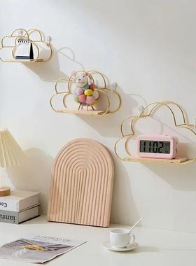 Creative Cloud Iron Shelving Wall Shelf Wooden Clapboard Nor