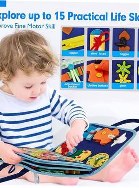 Toddl9944ers Travel Busy Board for Boys Grls Montessor Toys