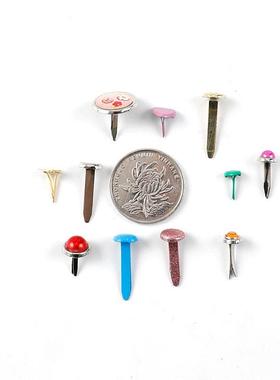 100PCS/SET Mini Metal Circular Split Pins Paper Fasteners DI