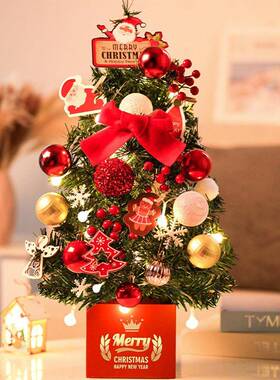Desktop diy mini Christmas tree Christmas ornament圣诞树摆件