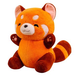 New Stuffed Anime Figure Doll Turned Red Panda Plushie Doll