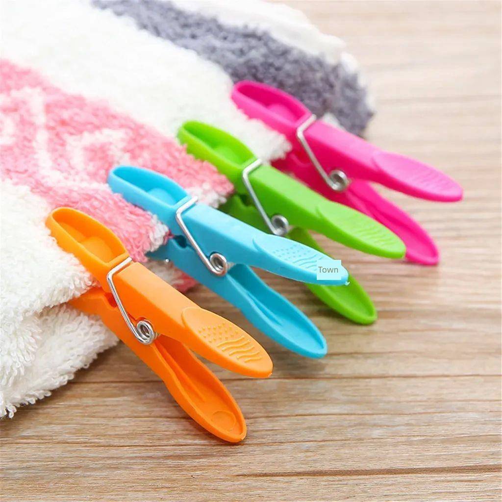 24Pcs Plastic Laundry Clothes Pins Hanging Pegs Clips Househ