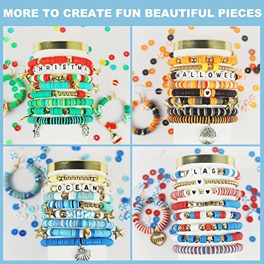 7200 pcs Preppy Friendship型号见详 racelet Making Kit with P