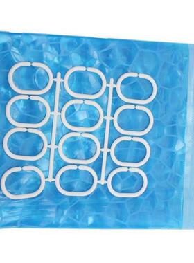 Waterproof 3D Shower Curtain With 12 Hooks Bathing Sheer For