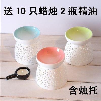 Candle aromatherapy lamp essential oil burner ceramic large
