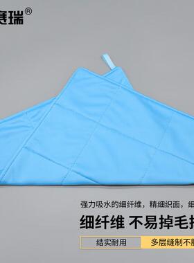 安赛瑞无尘抹布吸水不易掉毛净化车间毛巾30cm49cm蓝色7C00021