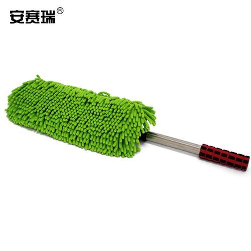 安赛瑞除尘掸子多功能擦车除尘手动清洁工具65X17cm绿色27064