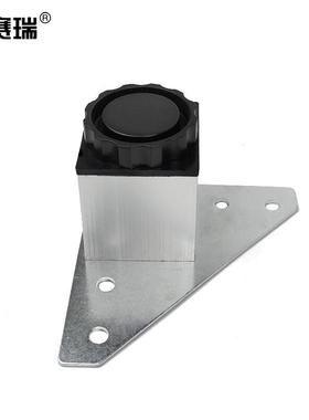 安赛瑞铝合金方形柜脚(4个装)办公家具可调节增高柜腿8cm26708