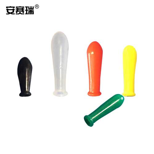 安赛瑞玻璃滴管皮头(5个装)硅胶吸管头白色透明1ml600384