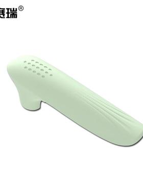 安赛瑞硅胶把手保护套门把手防撞套拉手防磕碰垫绿色2个/包25945