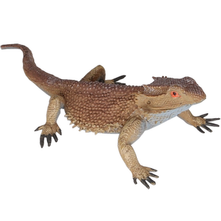 林畅模玩仿真爬行动物模型实心蜥蜴玩具松狮蜥儿童塑胶男孩摆件