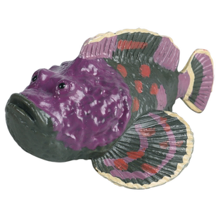 林畅模玩海洋动物石头鱼模型老虎鱼毒鲉儿童仿真深海鱼类生物玩具